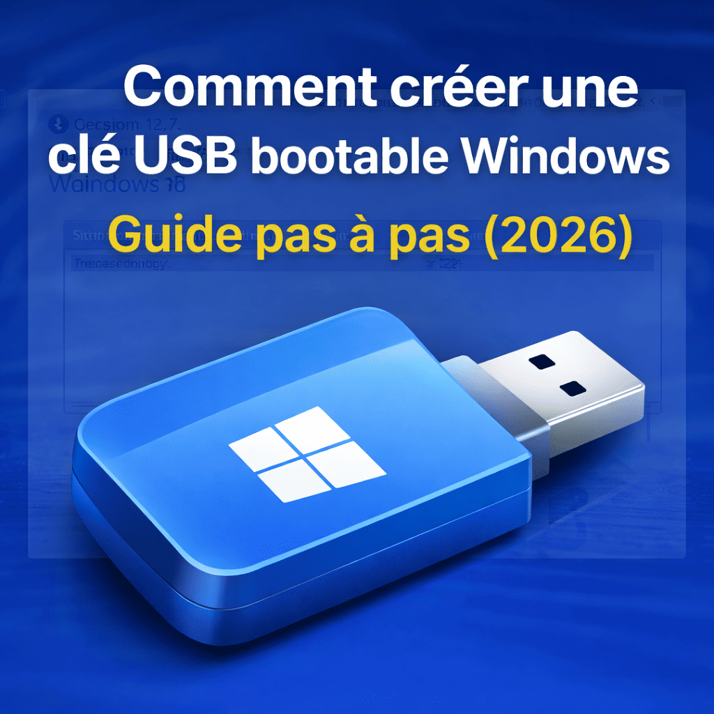 Cle Quick Guide Comment créer une clé USB bootable Windows (Guide complet 2026)