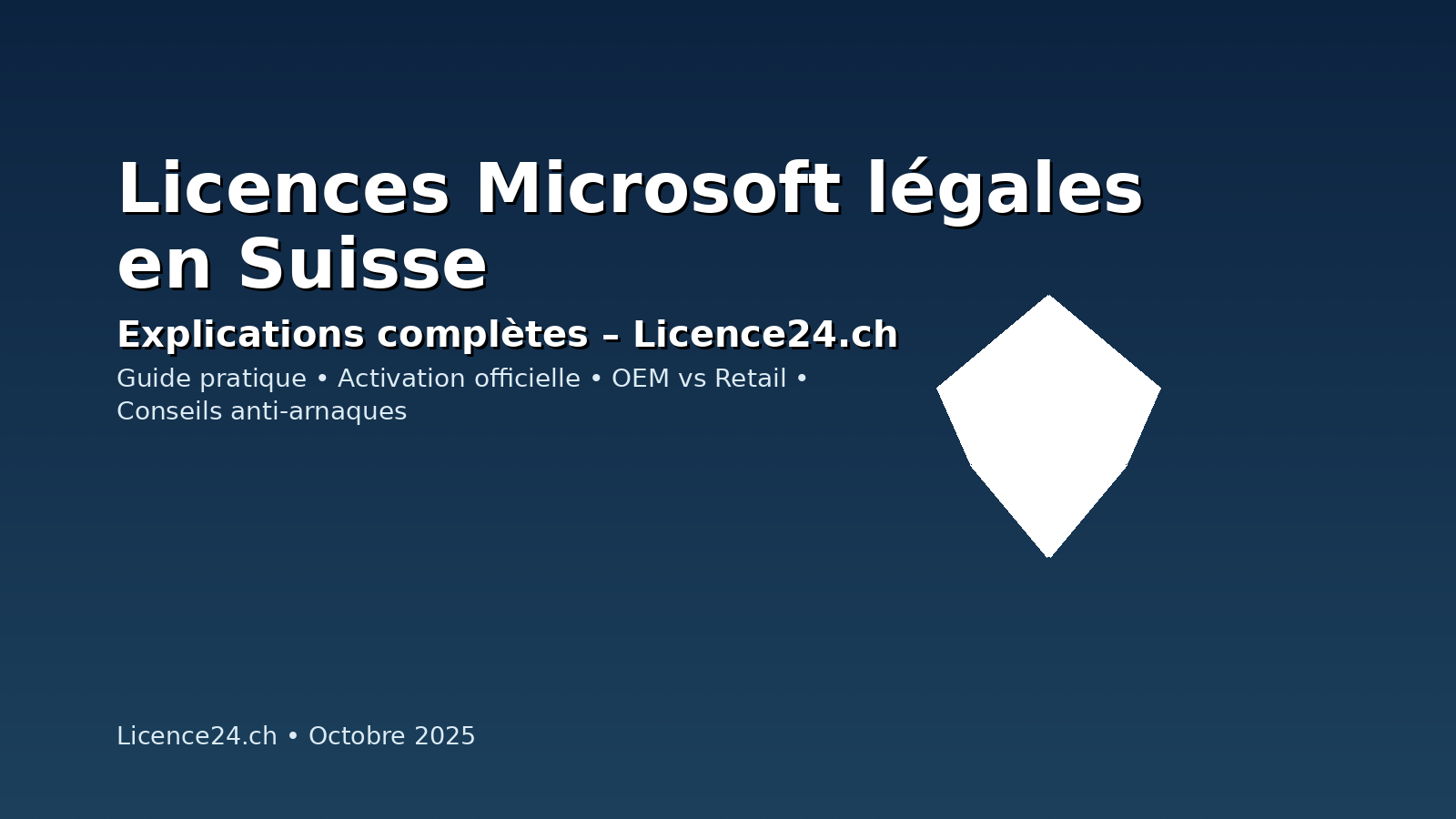 Les licences vendues sur Licence24.ch sont-elles légales en Suisse ? Explications complètes